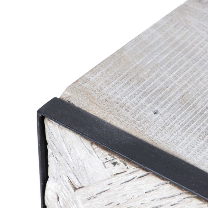 mesita madera mango-metal 45x40x58 cm