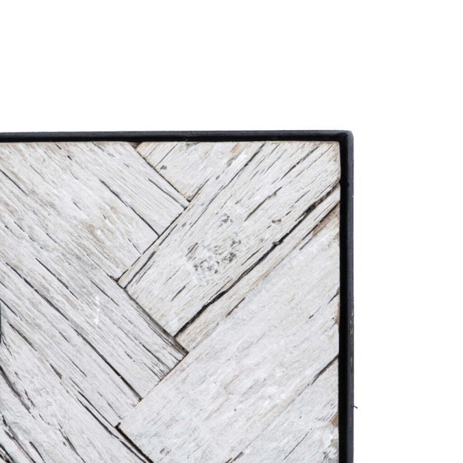 mesita madera mango-metal 45x40x58 cm