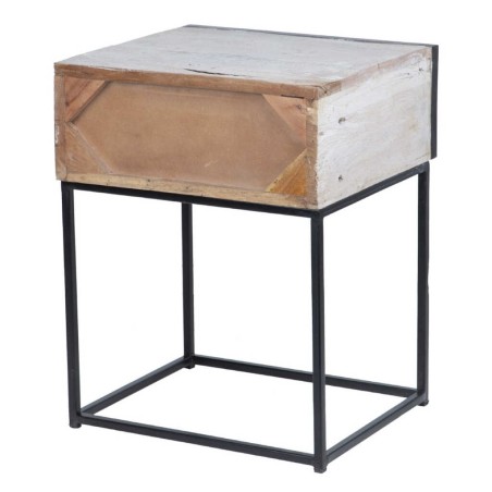 mesita madera mango-metal 45x40x58 cm