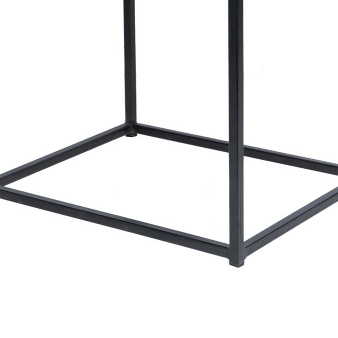 mesita madera mango-metal 45x40x58 cm