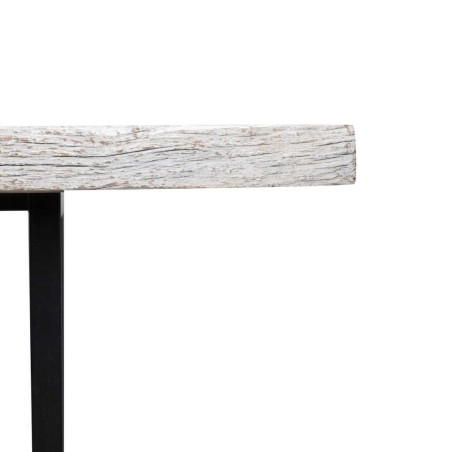 mesa comedor madera mango-metal 160x90x76 cm