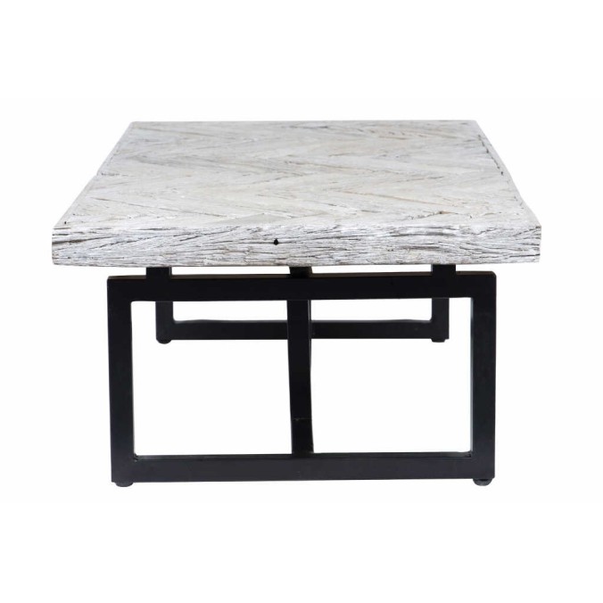 mesa centro madera mango-metal 120x60x35 cm