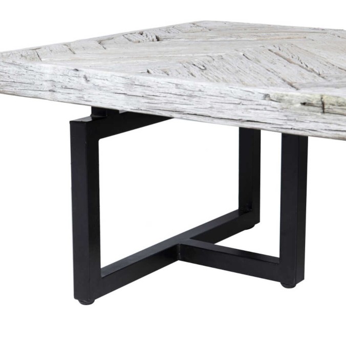 mesa centro madera mango-metal 120x60x35 cm