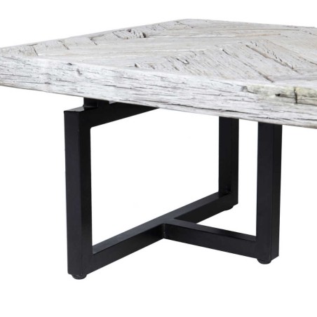 mesa centro madera mango-metal 120x60x35 cm