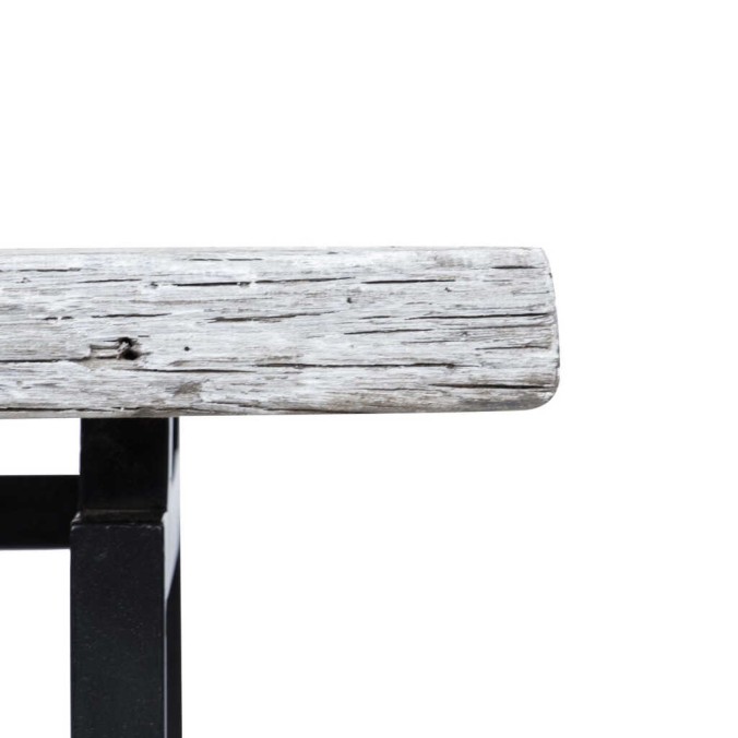 mesa centro madera mango-metal 120x60x35 cm