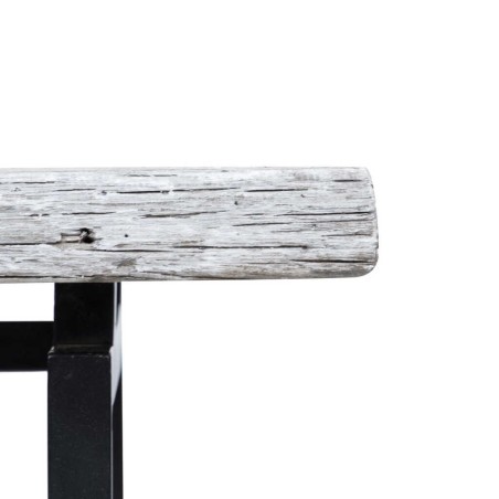 mesa centro madera mango-metal 120x60x35 cm