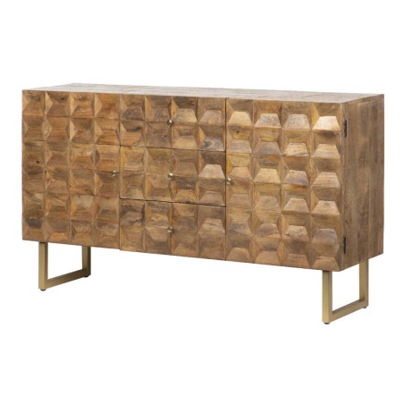 aparador madera mango metal 150x40x85 cm