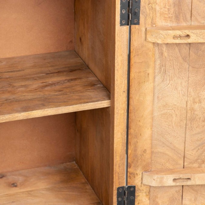 aparador madera mango metal 150x40x85 cm