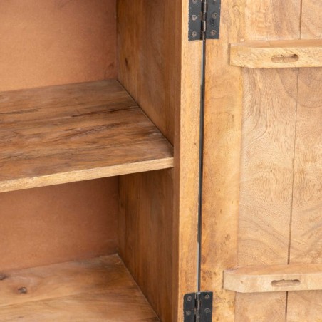 aparador madera mango metal 150x40x85 cm