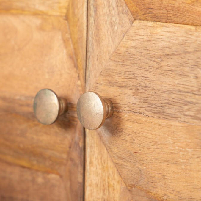 cabinet alto madera mango-metal 88x40x160 cm