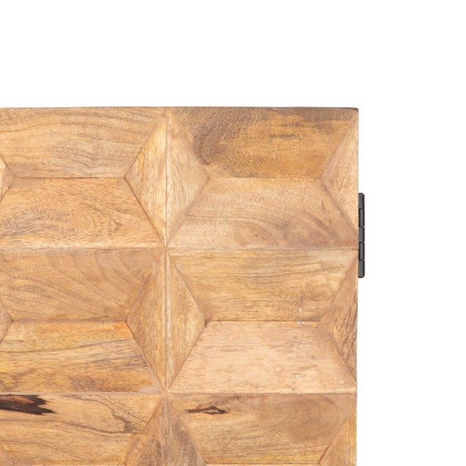 cabinet alto madera mango-metal 88x40x160 cm