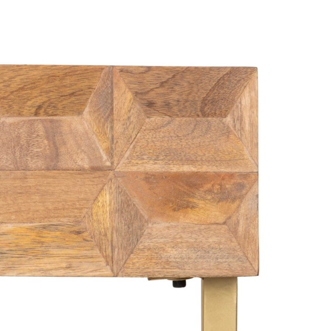 consola madera mango-metal 100x38x76 cm