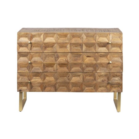 comoda madera mango-metal 100x40x76 cm