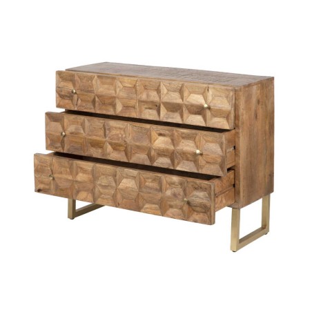 comoda madera mango-metal 100x40x76 cm