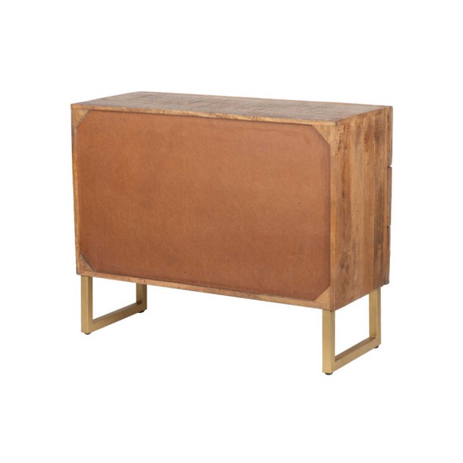 comoda madera mango-metal 100x40x76 cm comoda madera mango-metal 100x40x76 cm