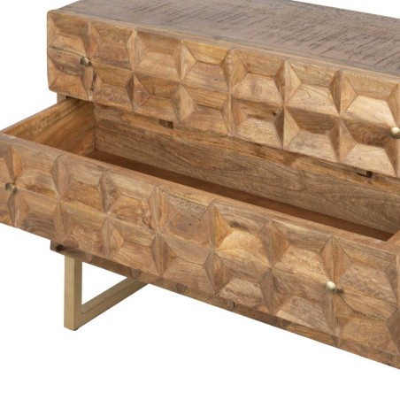 comoda madera mango-metal 100x40x76 cm