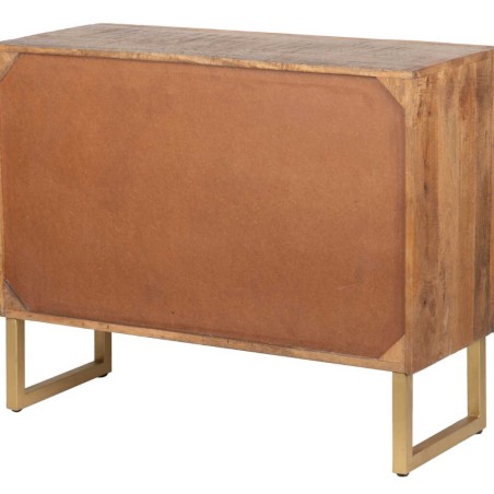 comoda madera mango-metal 100x40x76 cm