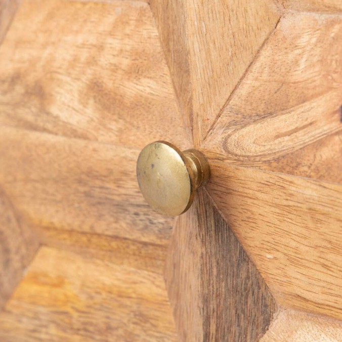 mesita madera mango-metal 48x38x55 cm