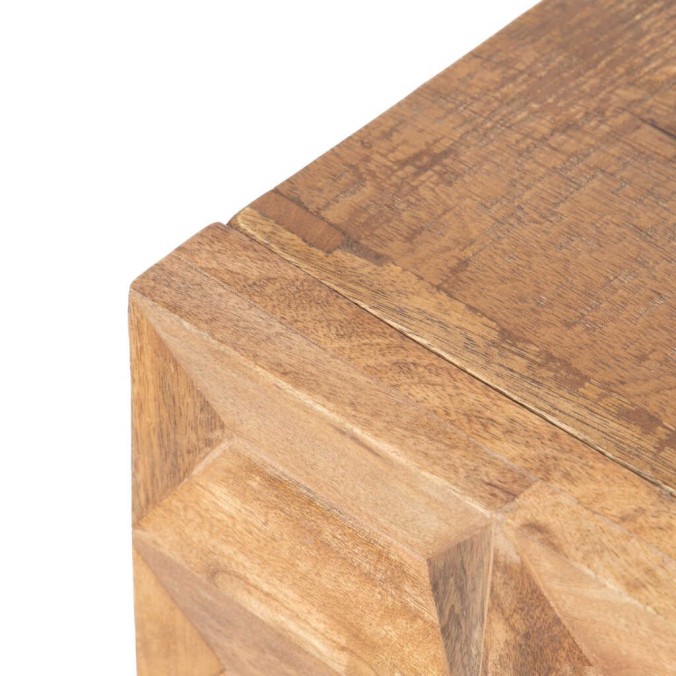 mesita madera mango-metal 48x38x55 cm