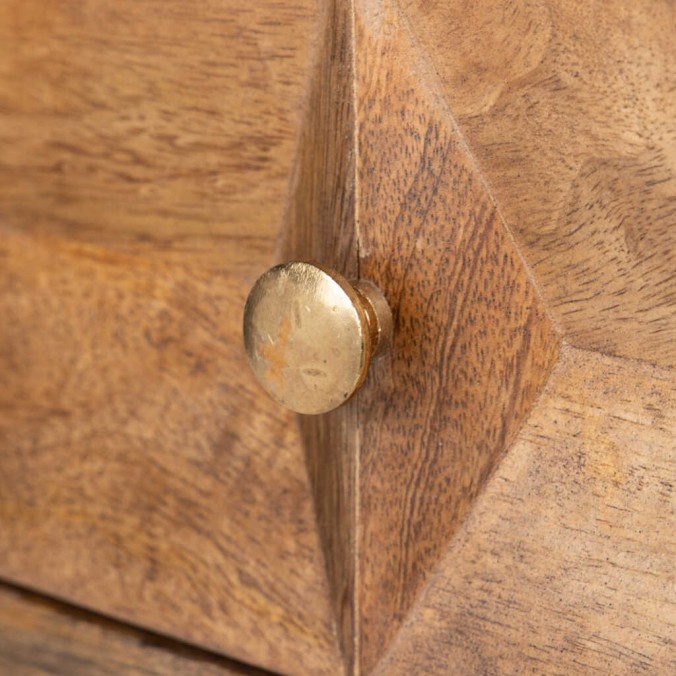 mesita madera mango-metal 55x40x58 cm