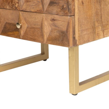 mesita madera mango-metal 55x40x58 cm