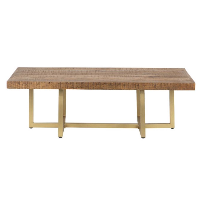 mesa centro madera mango-metal 120x60x45 cm