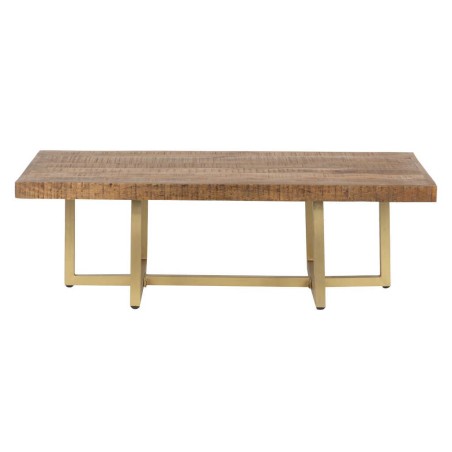 mesa centro madera mango-metal 120x60x45 cm