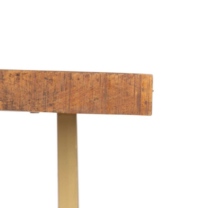 mesa centro madera mango-metal 120x60x45 cm