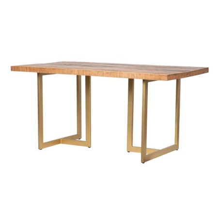 mesa comedor madera mango-metal 160x90x76 cm