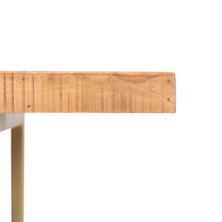 mesa comedor madera mango-metal 160x90x76 cm