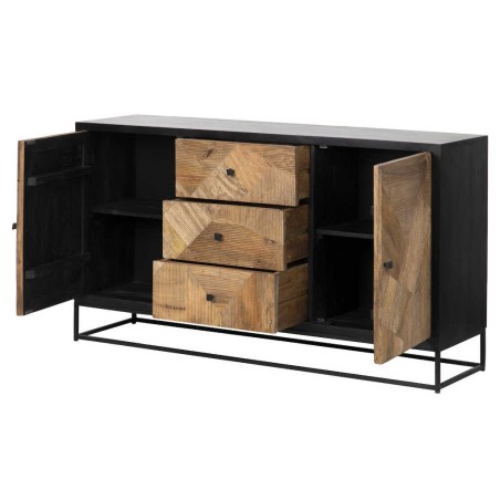 aparador madera mango-metal 150x40x85 cm