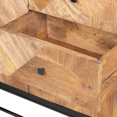 aparador madera mango-metal 150x40x85 cm