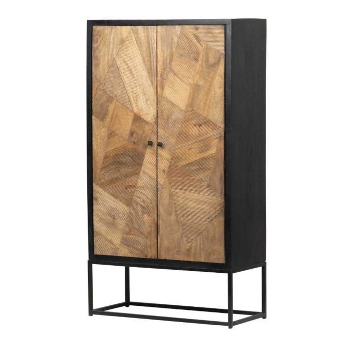 cabinet alto madeta mango-metal 88x40x160 cm