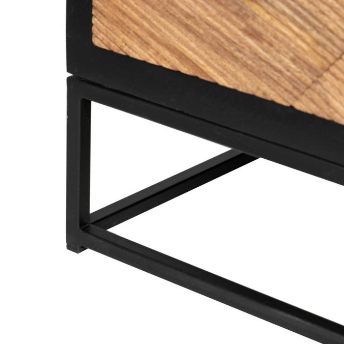 comoda madera mango-metal 100x40x76 cm