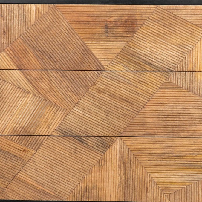 comoda madera mango-metal 100x40x76 cm