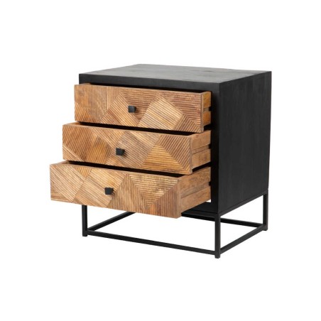 mesita madera mango-metal 55x40x58 cm