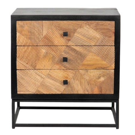 mesita madera mango-metal 55x40x58 cm