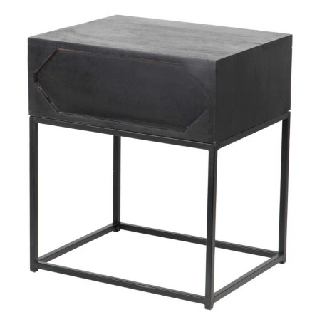 mesita madera mango-metal 48x38x55 cm