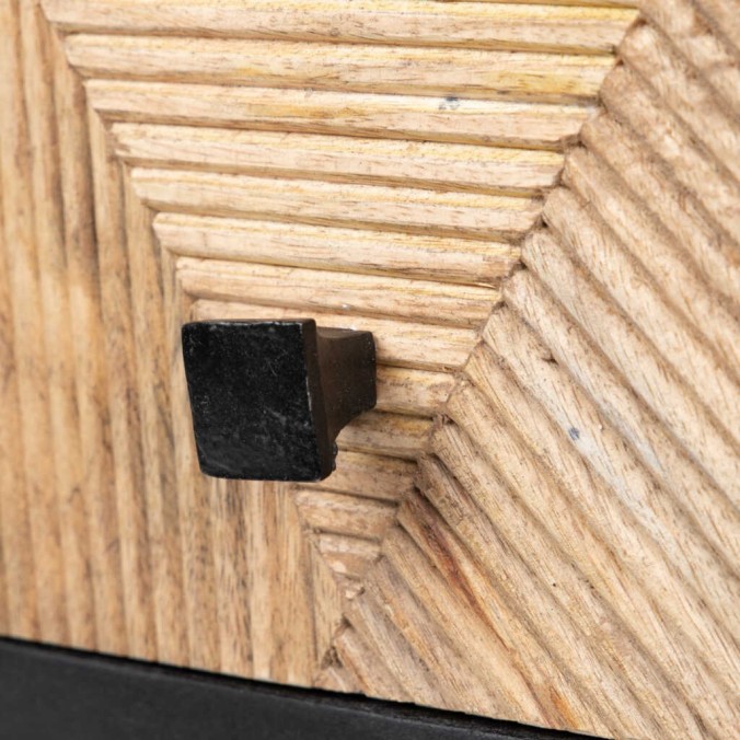 mesita madera mango-metal 48x38x55 cm