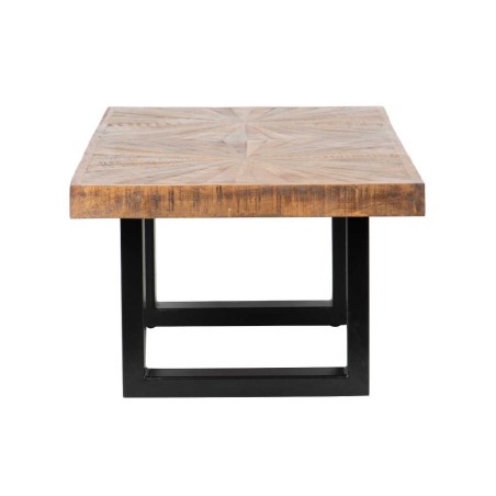 mesa centro madera mango-metal 120x60x45 cm