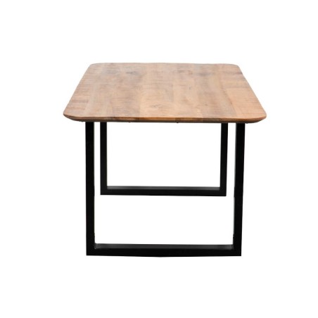 mesa comedor madera mango-metal 180x90x76 cm