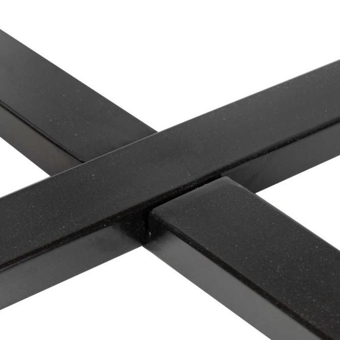 mesa comedor madera mango-metal 110x110x76 cm