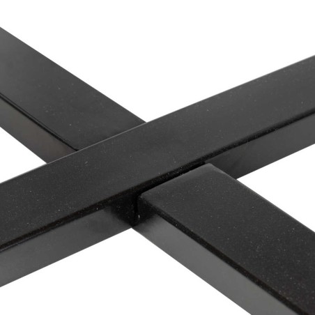 mesa comedor madera mango-metal 110x110x76 cm