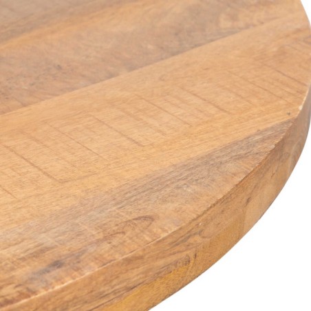 mesa comedor madera mango-metal 110x110x76 cm