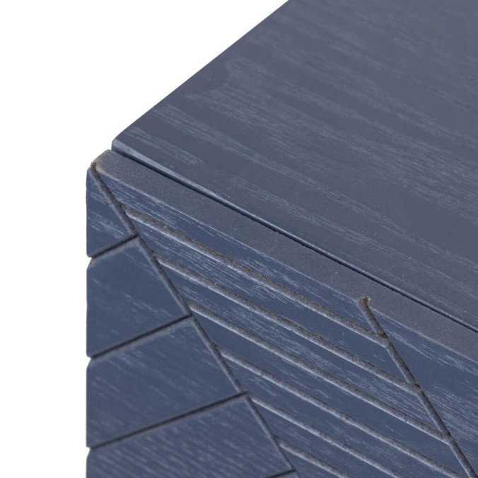 consola madera-metal azul-dorado 120x35x83 cm