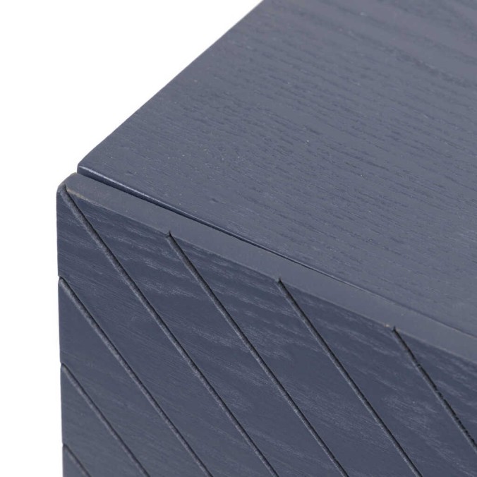 mesita madera-metal azul-dorado 50x35x55 cm