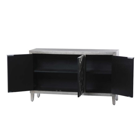 aparador madera champagne 3 puertas 140x40x83 cm