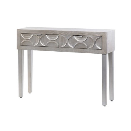 consola madera champagne 2 cajones 110x30x83 cm