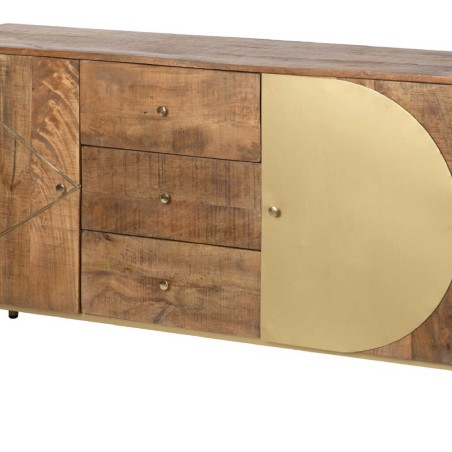 aparador madera mango-metal 150x40x85 cm