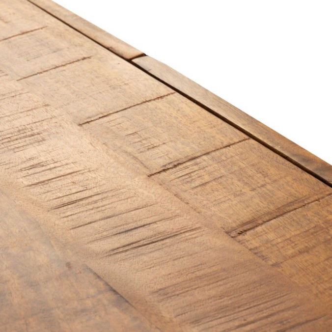 consola madera mango-metal 100x35x90 cm
